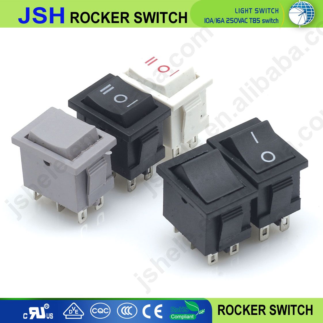 on/off/on Rectangle Rocker Switch 3 Position Car Dashboard Dash Boat Spdt 12V