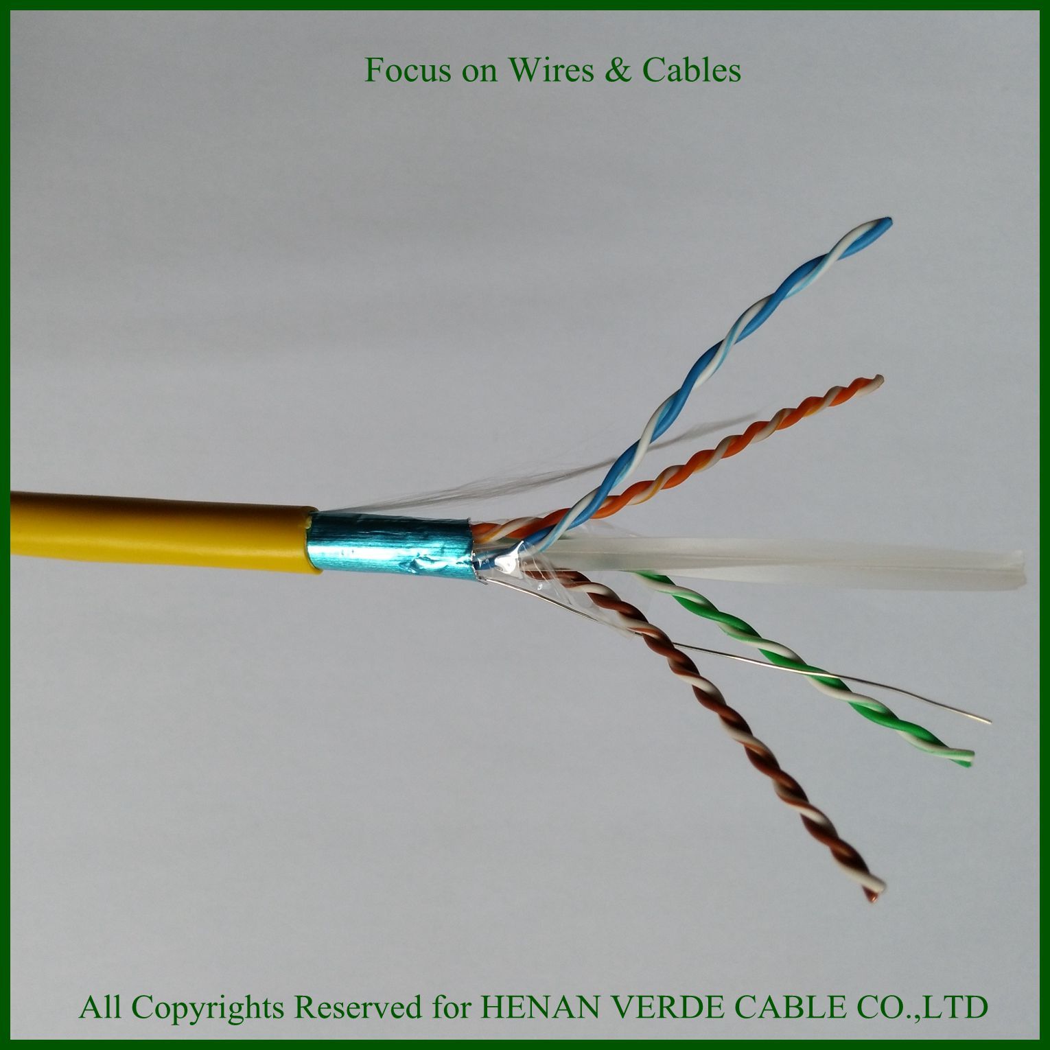 AWG Size Customized 550MHz UL RoHS Cat5e CAT6 Cable