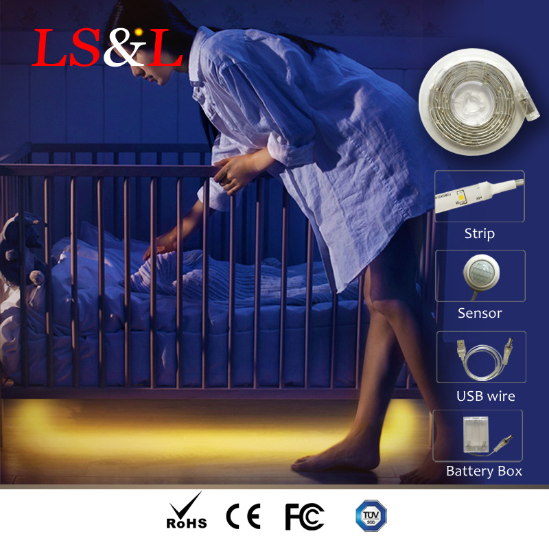 IP65 Waterproof Strips Sensor Light Smart LED Children Room Night Light
