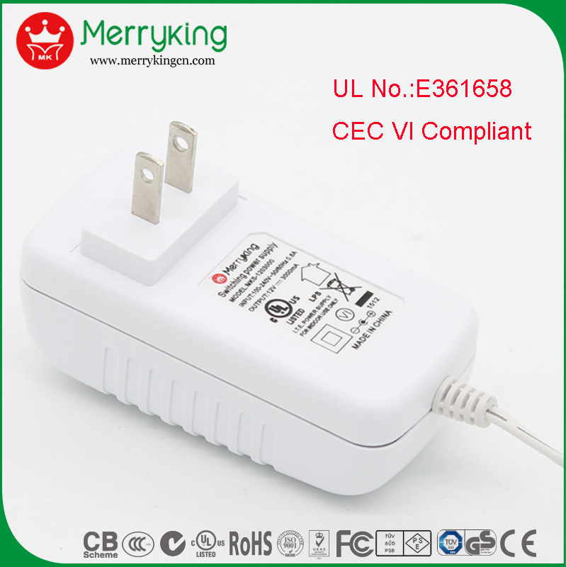 18V 2A AC/DC Adapter Can Be Short Circuit and Overload Protection