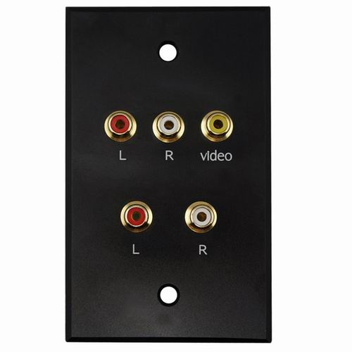 Aluminum AV Wall Socket, Face Plate (9.2084)