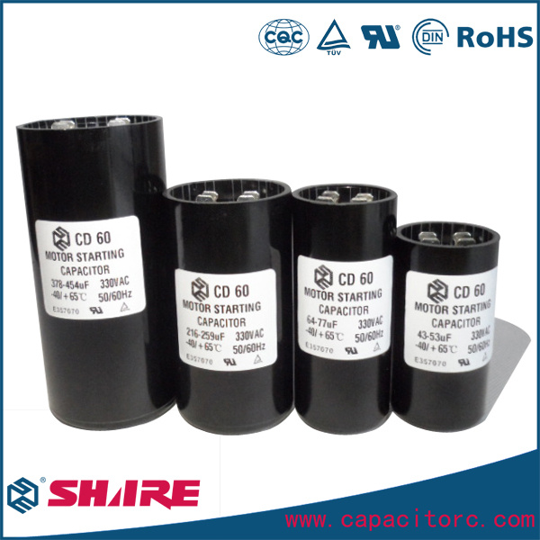 Motor Start CD60 Electrolytic Capacitor 110V 220V 330V
