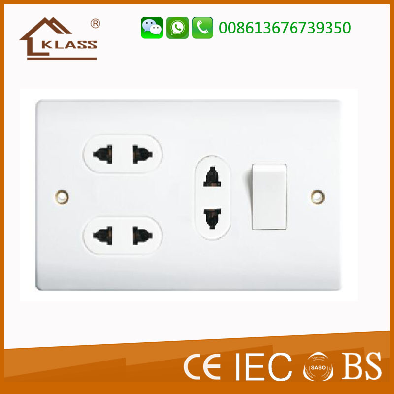 1gang Switch and 3gang 16A 2pin Socket