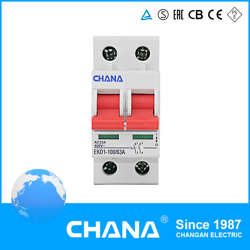 IEC60947-3 Standard 1p 63A Isolation Switch Ekd1-100