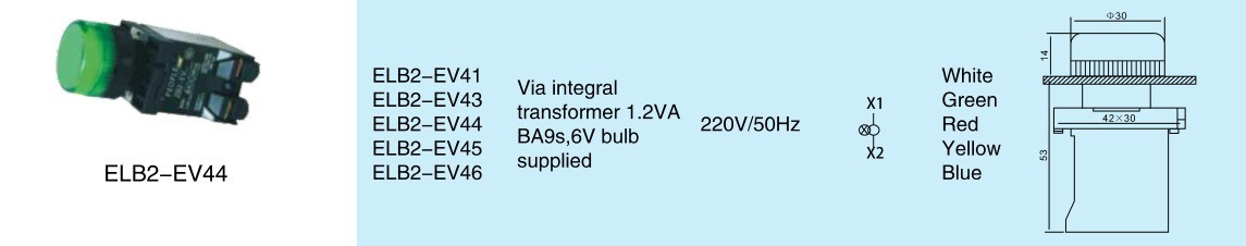 High Quality Pushbutton Switch (ELB2-EV44)