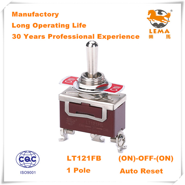Lema Lt121fb Single Pole Screw Terminal Auto Reset Toggle Switch
