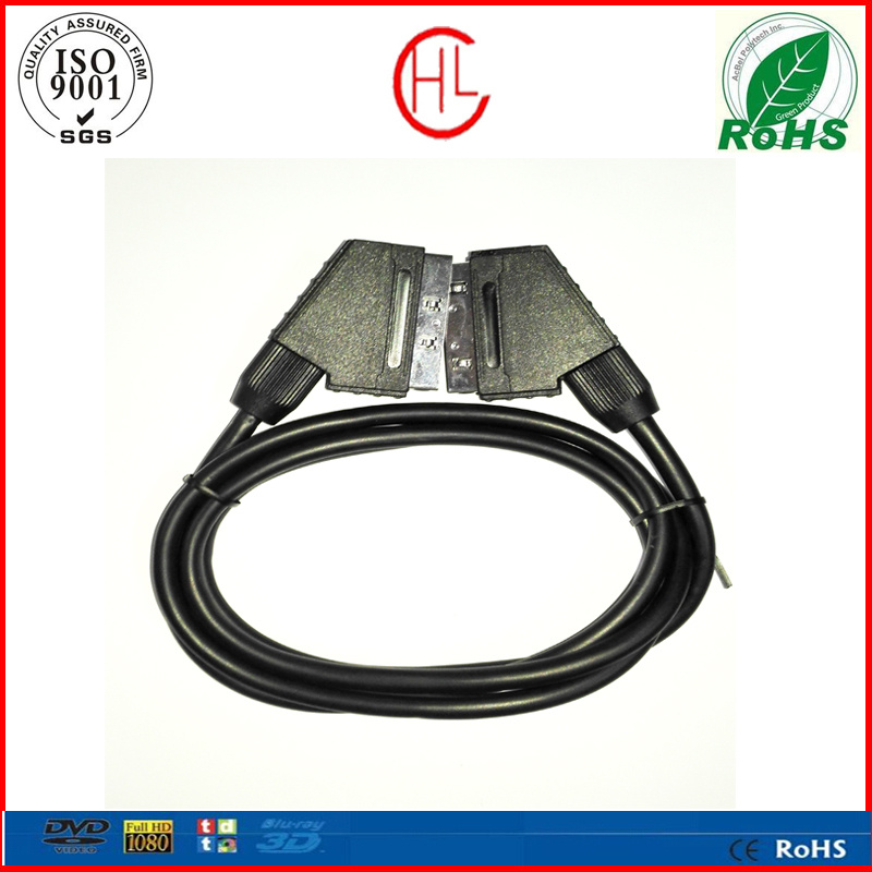 2015 Black Scart Cable for TV