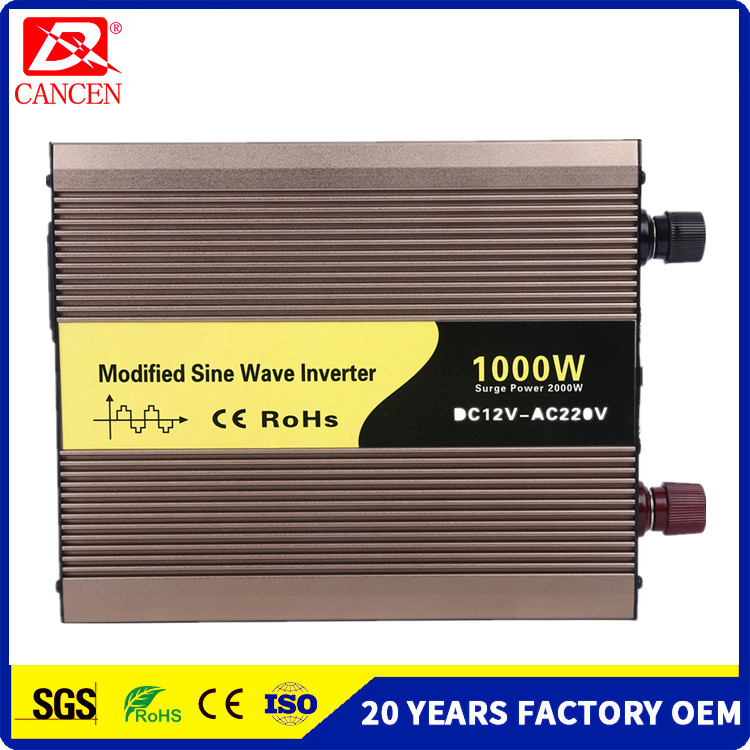 1000W Modified Sine Wave Inverter (solar power inverter, DC to AC, off-grid inerter)