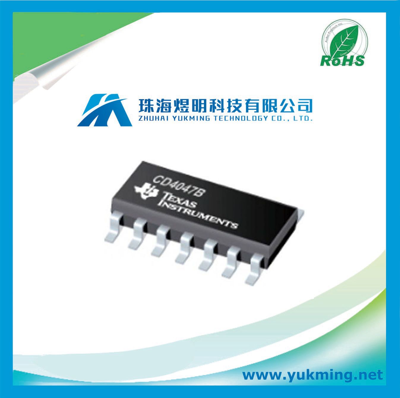 Integrated Circuit of Monostable Multivibrator IC CD4047bm96