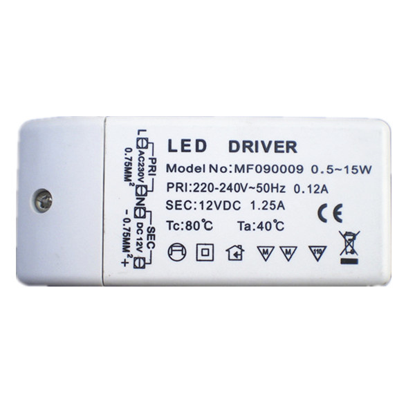 15W 12V Constant Voltage LED Driver with Ce Certificate