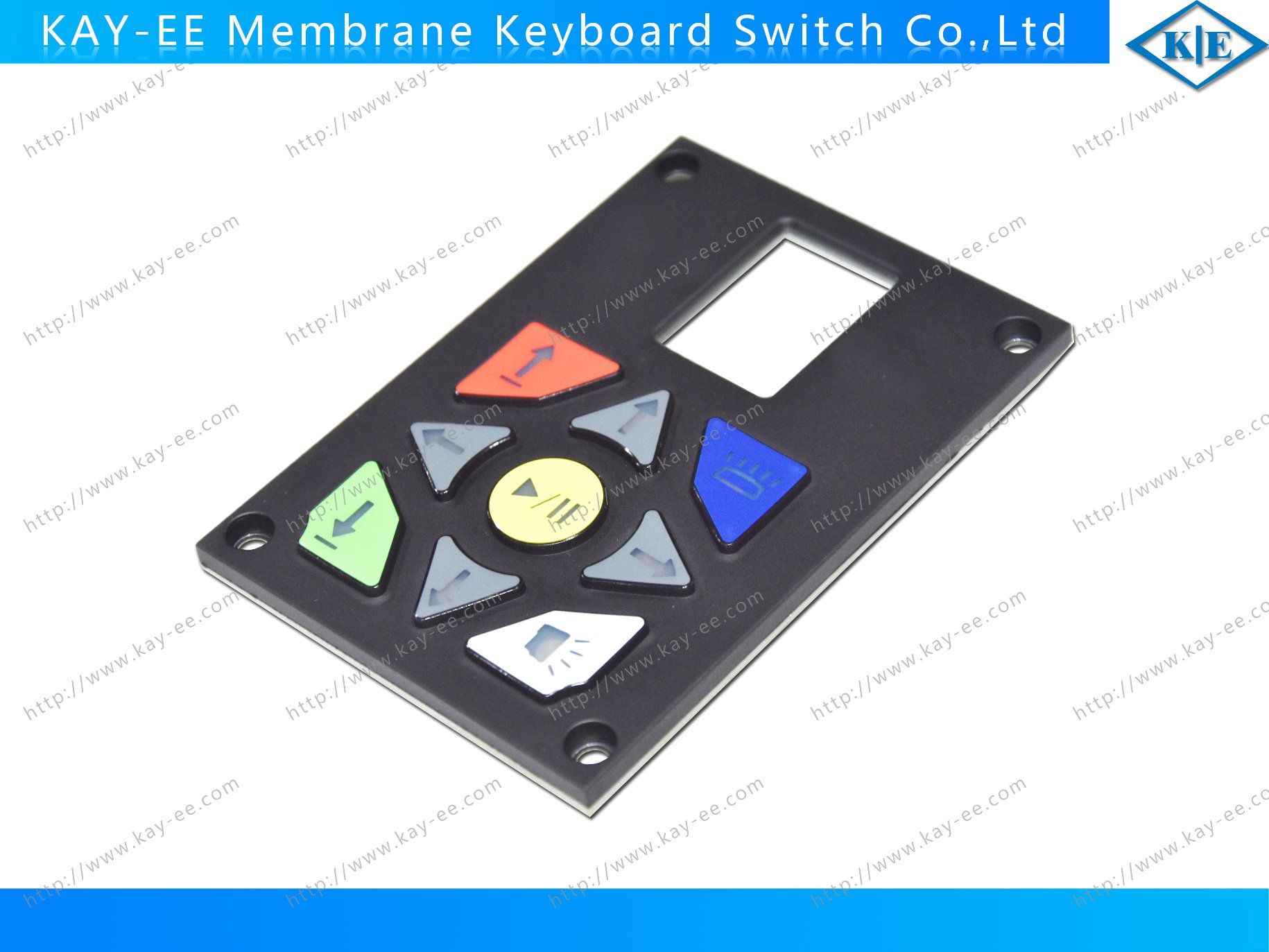 Screen Printed Overlay with Silicone Rubber and Screws