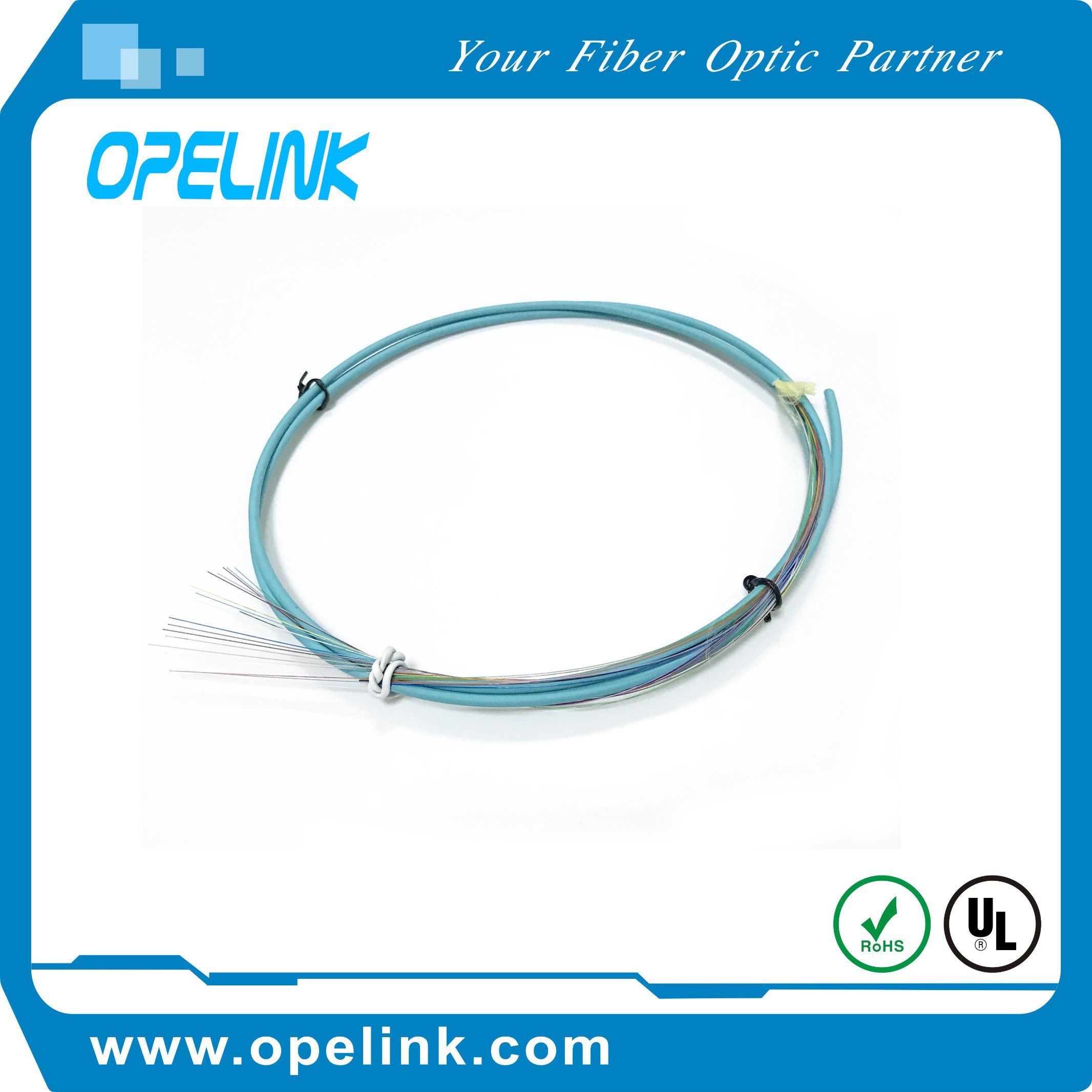 Telecommunication Passive Fiber Optical Drop Cable PVC/LSZH Simplex Fiber Cable