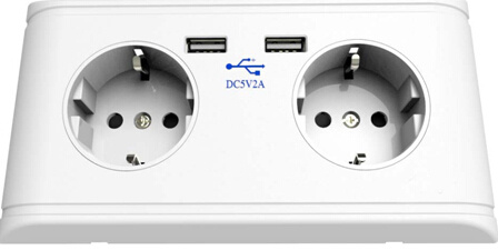 Germany USB Wall Socket, Europe USB Wall Socket