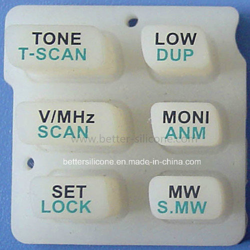 Elastomer Silk Screen Silicone Rubber Keypad
