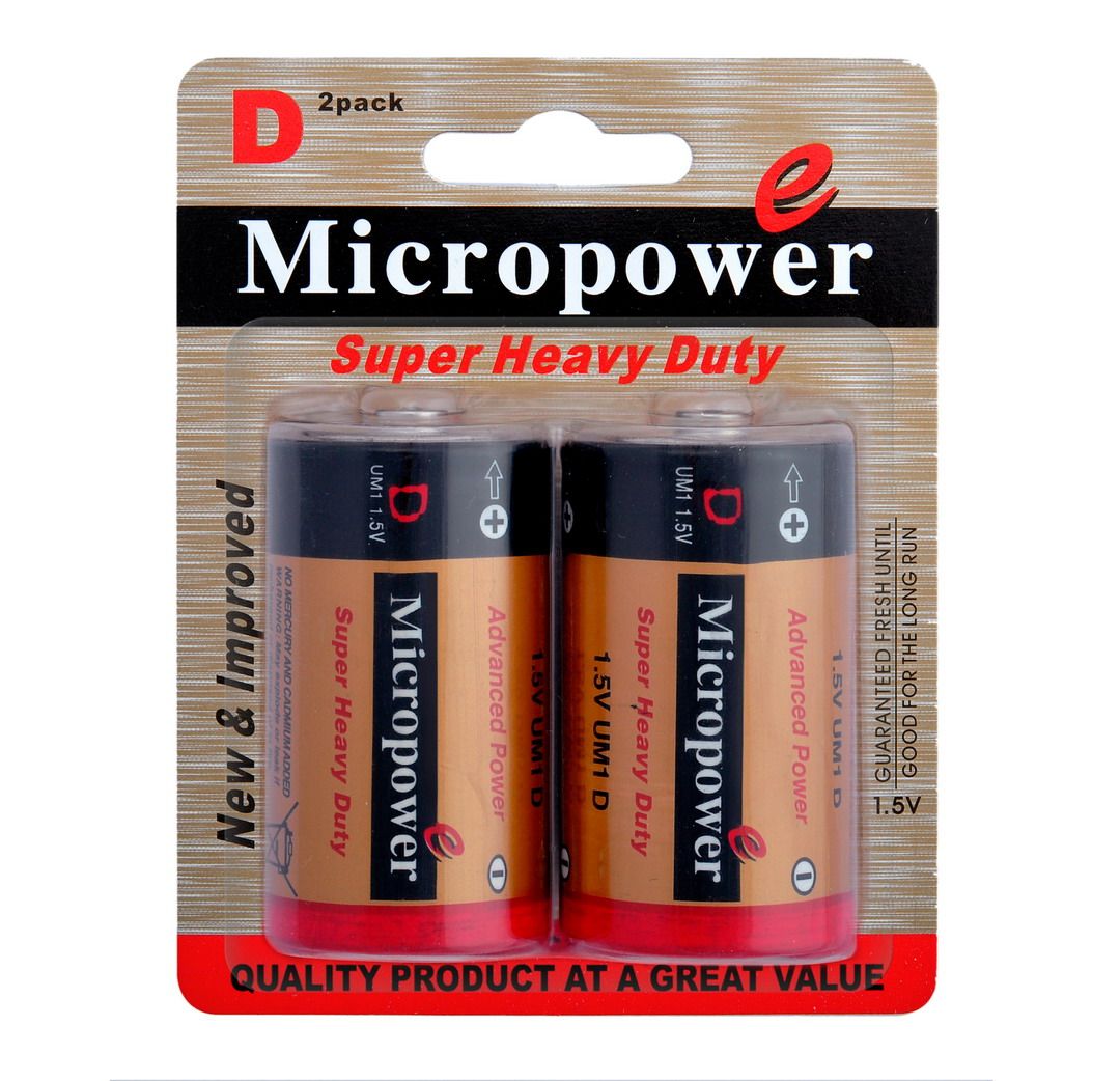 Micropower Zinc Carbon Battery D/R20