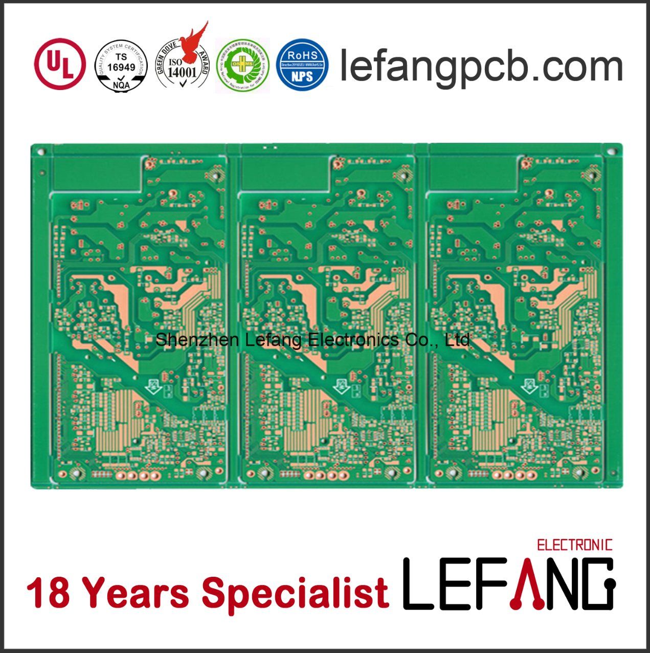 Multilayer High Tg170 PCB Board for Industrial Mainboard