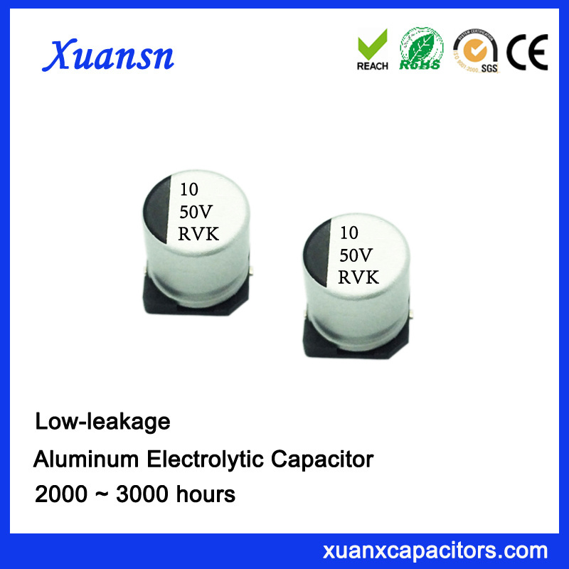 10UF 50V Surface Mount Low L; Eakage Electrolytic Capacitor