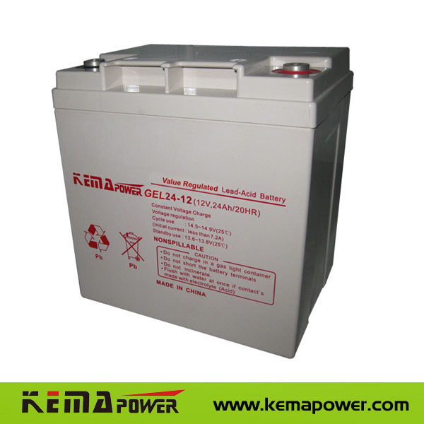 Gel24-12 Flat Plate Gel VRLA 12VDC Battery