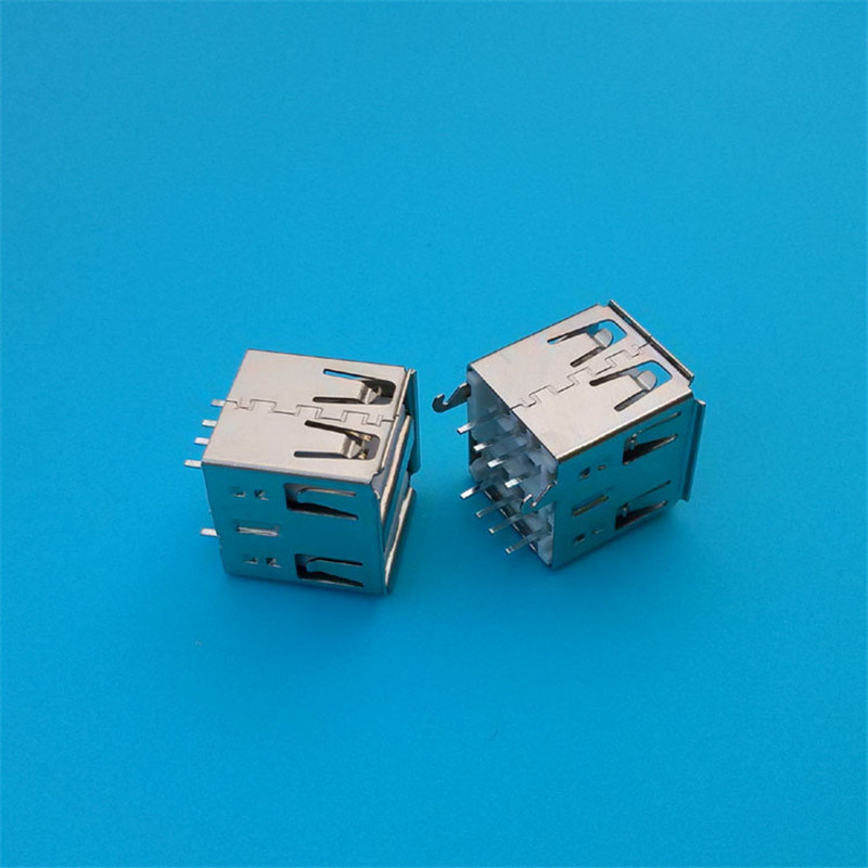 Double USB Female Connector with Cover