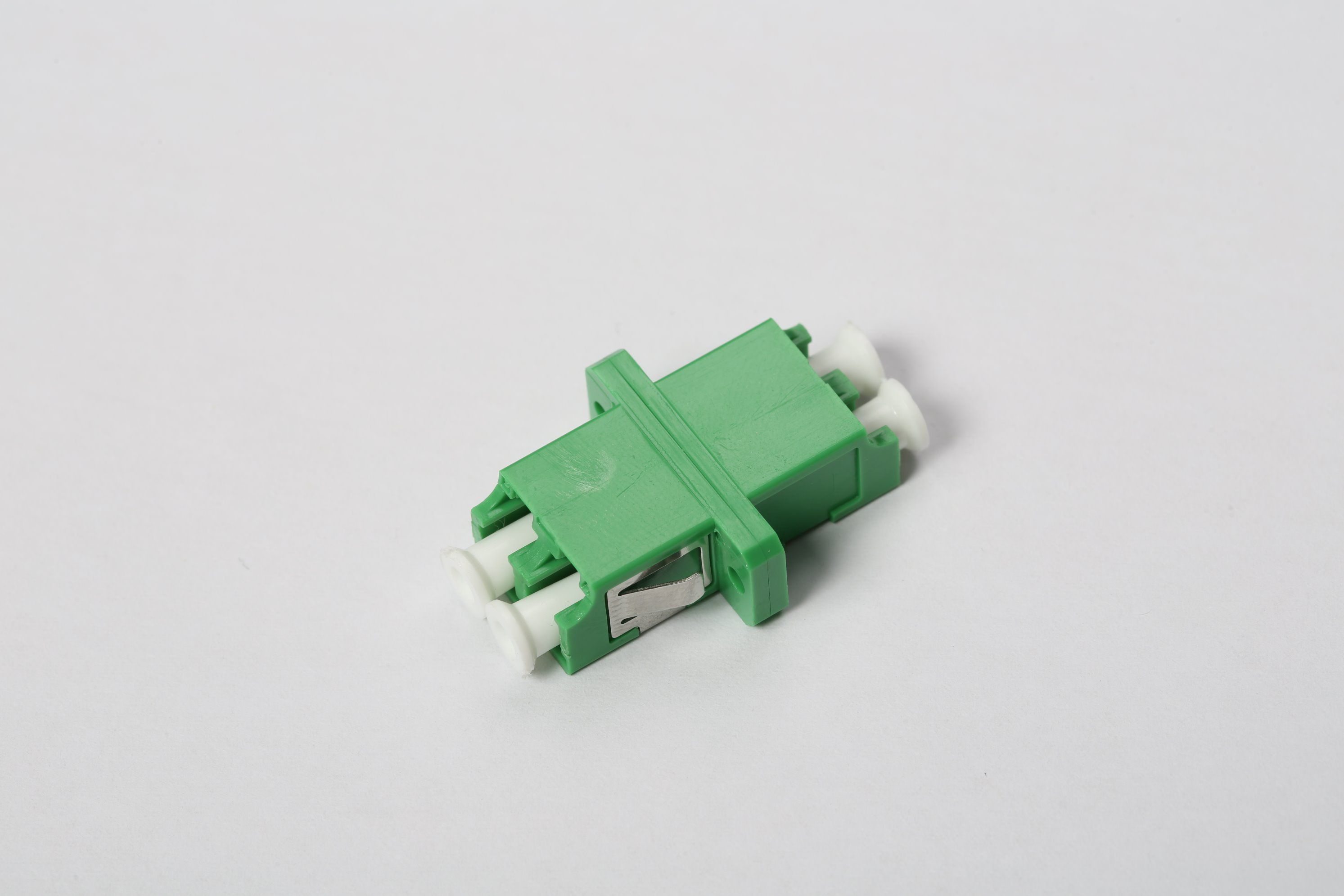 Fiber Optic LC Adapter, Shutter LC Duplex Adapter, Sm Blue