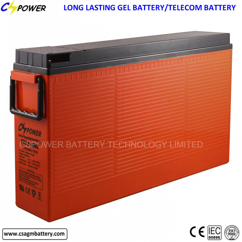 FL12-200ah Rechargeable Front Terminal Gel Battery for Solar