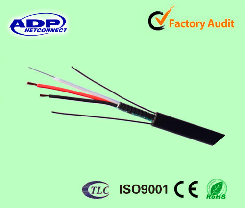 2-24 Core Fiber Optic Cable GYXTW with 2c Power Cables