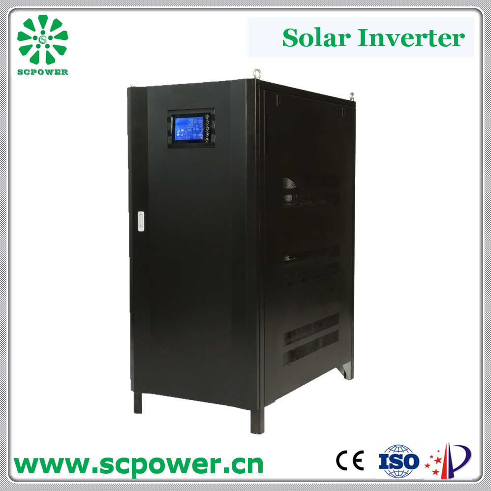 High Power 100kVA Hybrid Grid-Tied Solar Inverter Build in MPPT Solar Controller