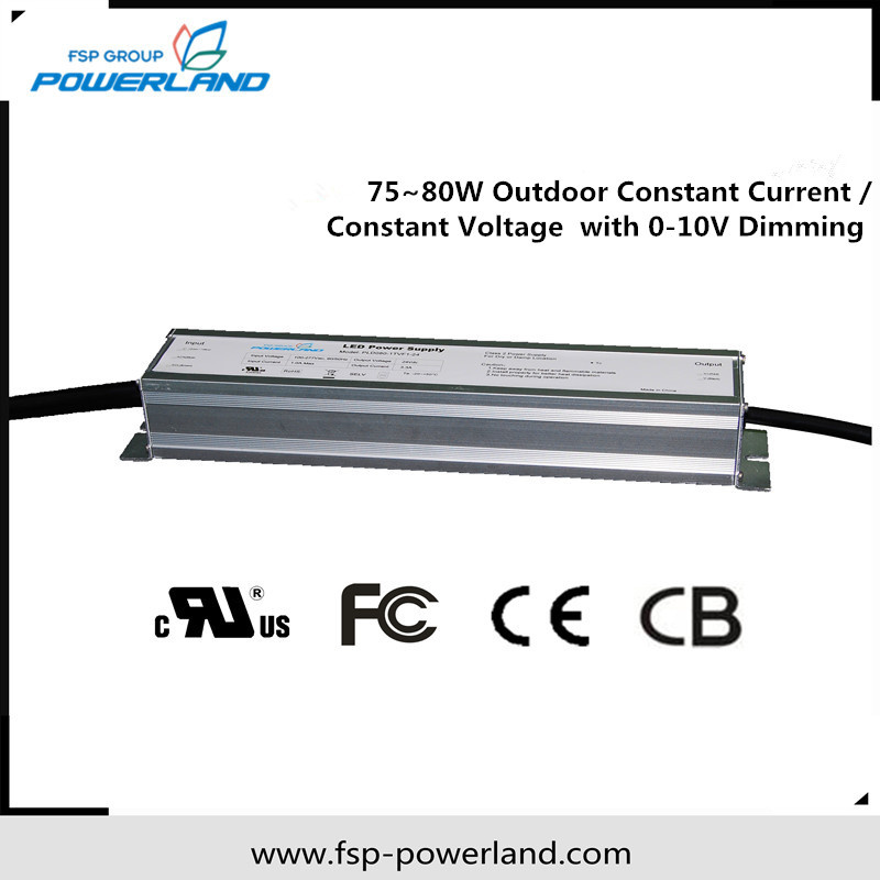 75~80W Outdoor Constant Current / Constant Voltage Dimmable LED Driver