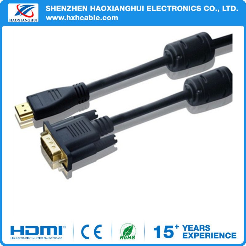 3.3FT VGA HDMI Cable with Double Ferrites