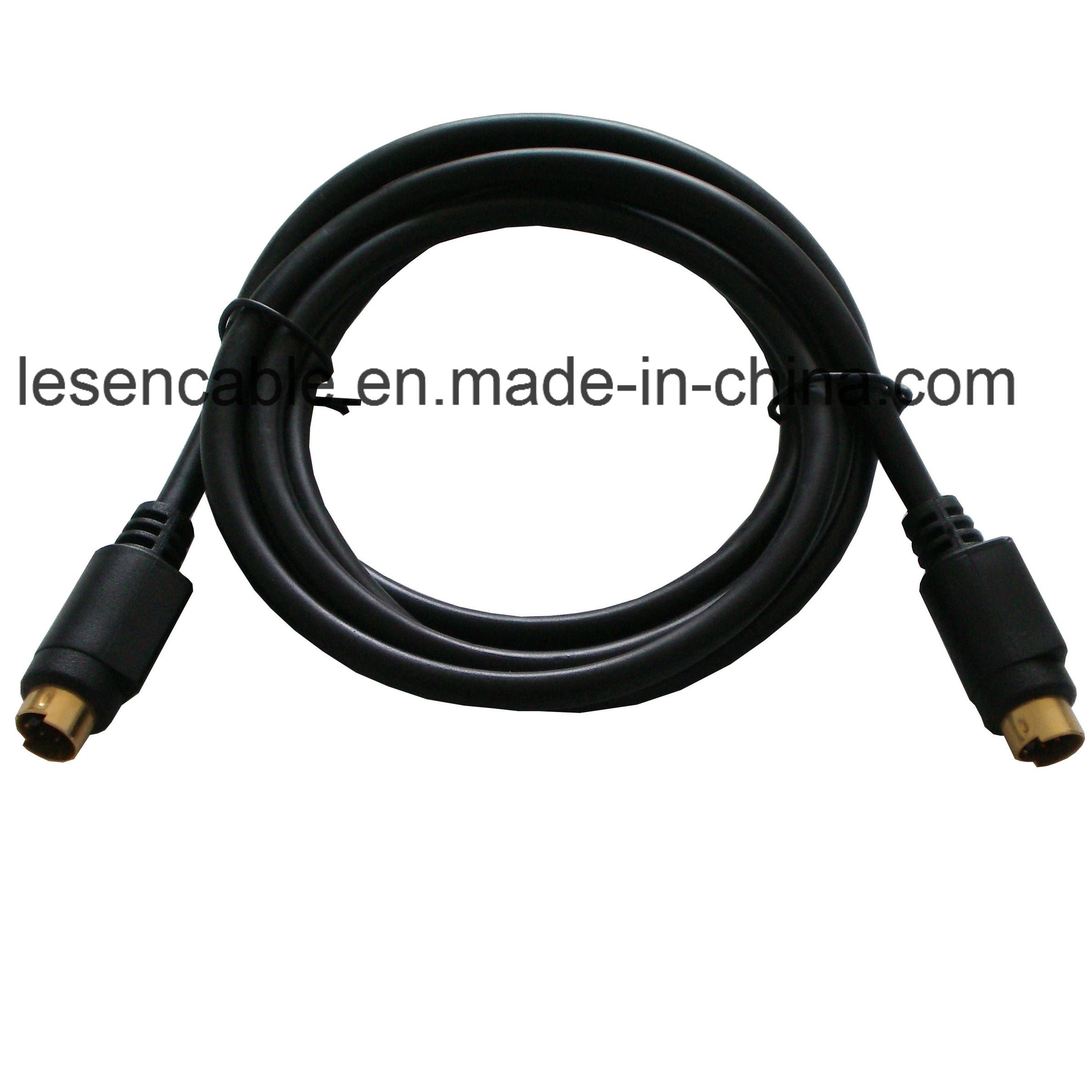 S-Video 4 Pin Mini DIN Cable, Male to Male