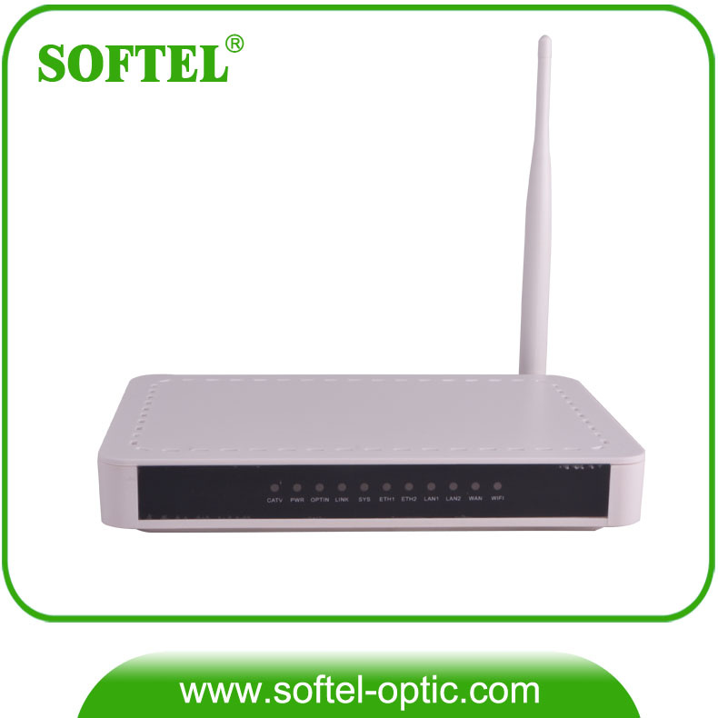 Epon Wireless ONU (4DATA+2VoIP+RF+WiFi) for FTTH