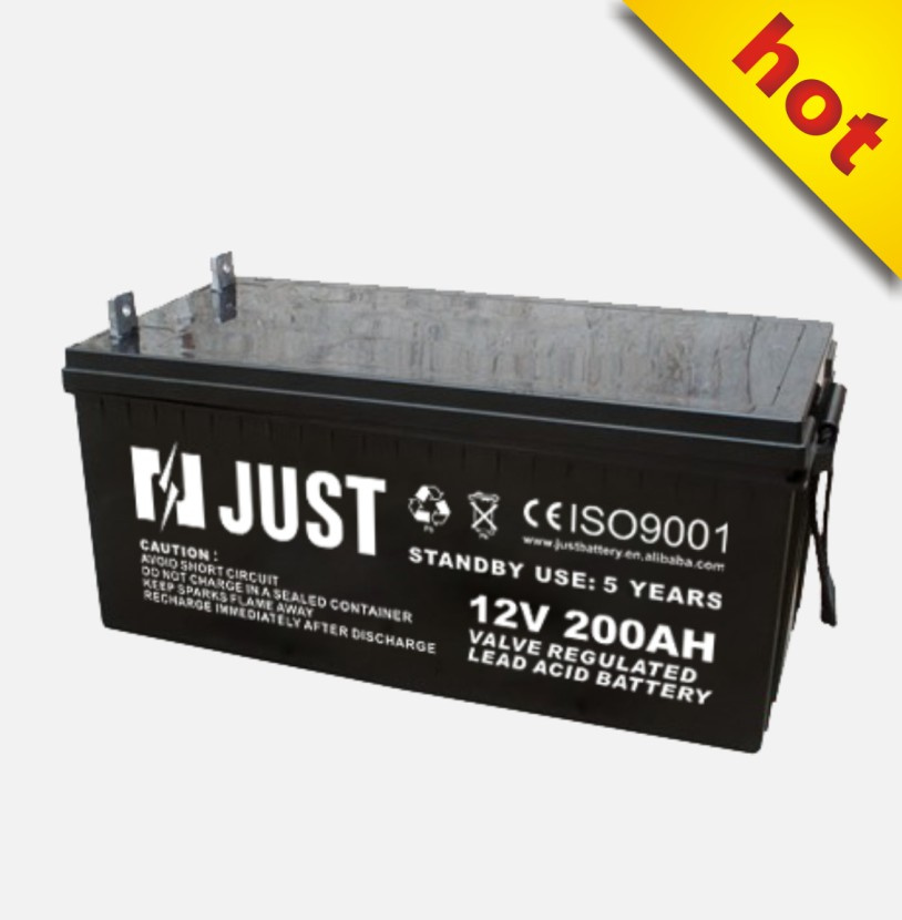 12V 200ah VRLA Deep Cycle Battery for Solar System