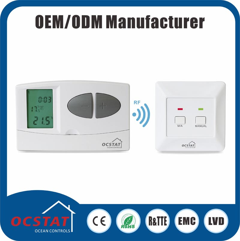 China Supplier Programmable Wireless Thermostat Temperature Controller of Ce and ISO9001 Standard