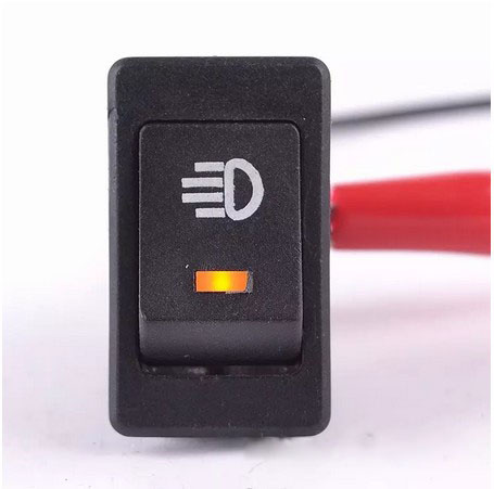 Orange Car 4 Pins DC12V LED Fog Toggle on /off Switch