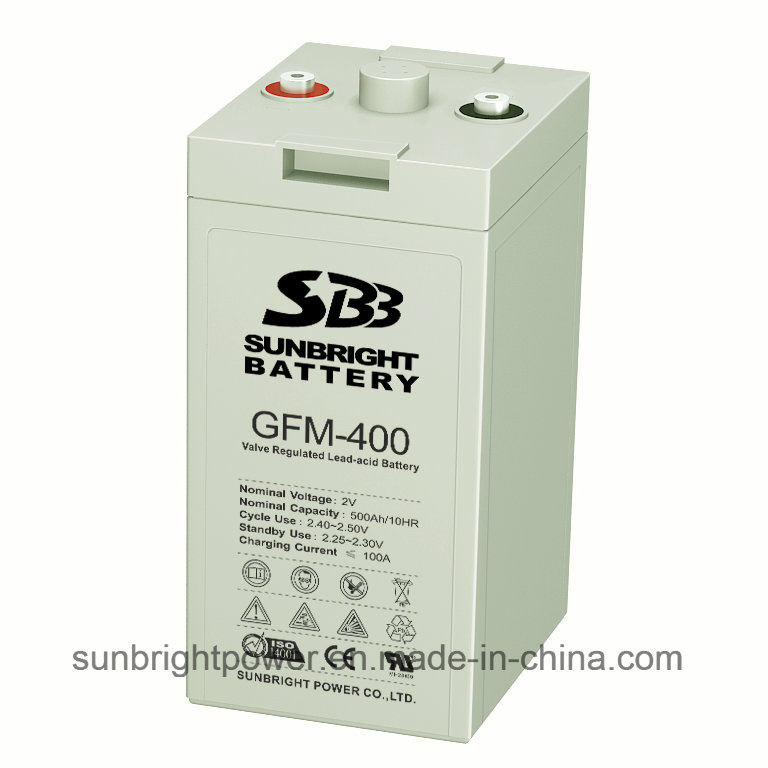 Rechargeable 2V400ah High Quality Solar Power Storage 2V Battery