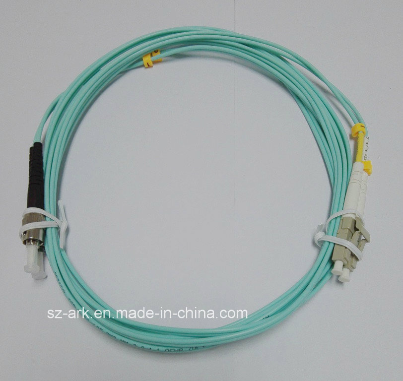 Fiber Patch Cord for LC-St Om3 Aqua Cable