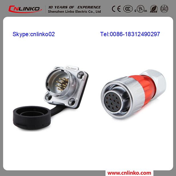 Metal Pole Connectors/Circular Metal Connector/IP67 Connector for CNC Milling Machine