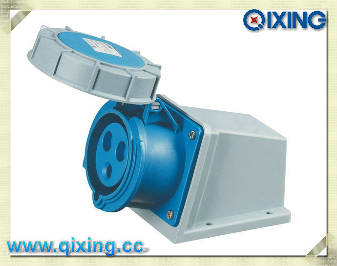 IP67 16A 320V 3p Wall Mounted Connector