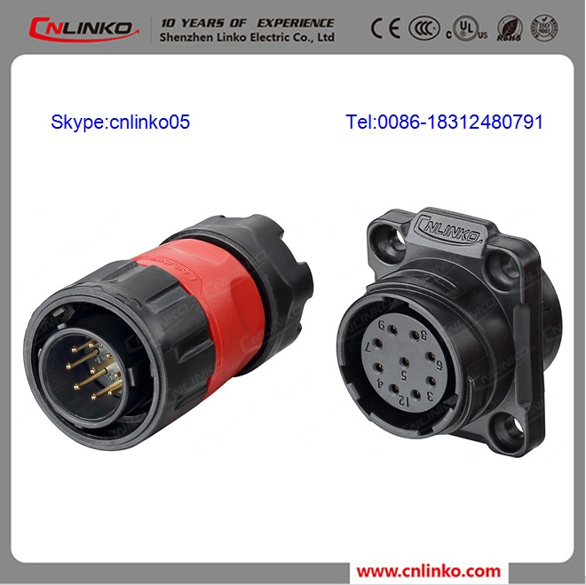 CE Approved IP65/67 Waterproof 5 AMP 9 Pin DIN Connector