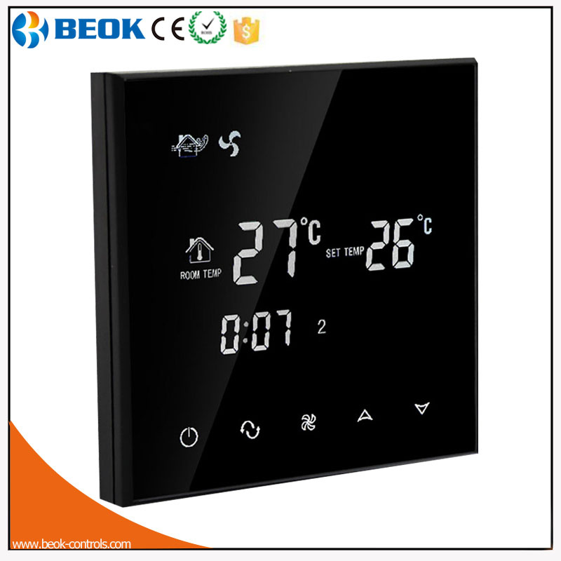 3A Touch Screen Air Conditioner Thermostat with Black Backlight
