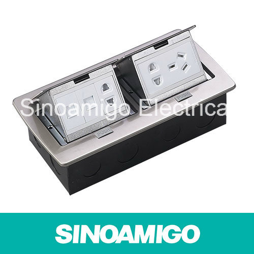 Stainless Cover Soft Pop up Power Receptacle