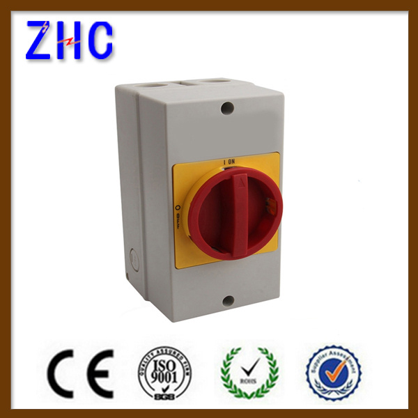 500V Power Control Load Disconnector Isolator Switch Outdoor IP66 Distribution Changover Switch with Protective Box