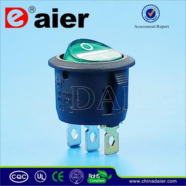 3pin Spst on-off LED Rocker Switch