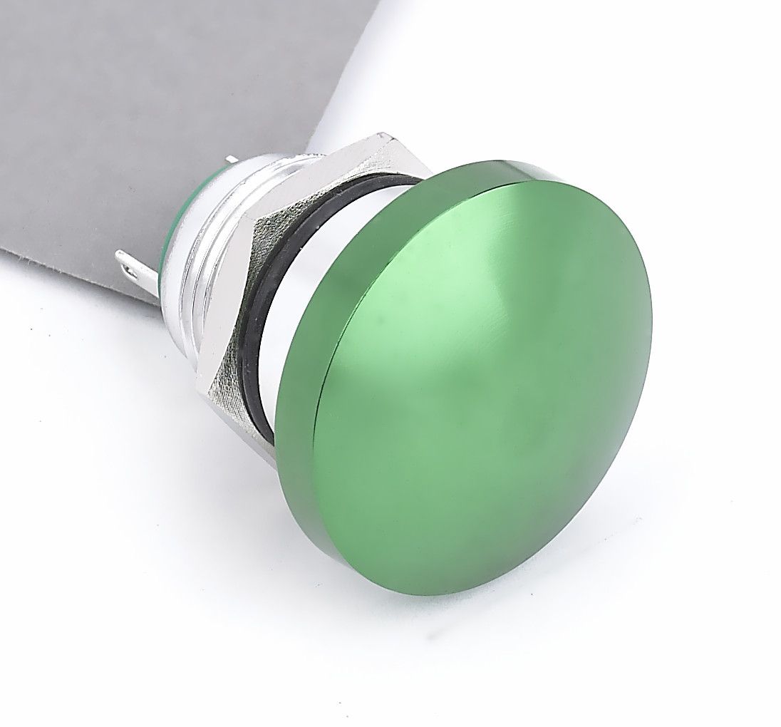 Waterproof IP65 16mm Zn-Al Alloy Momentary Mushroom Push Button Switch