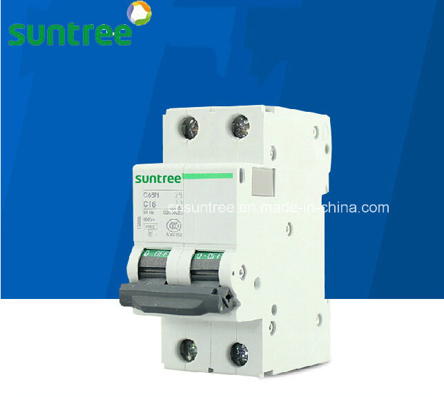 2 Pole C65n Electric Circuit Breaker C60 Breaker C60 MCB