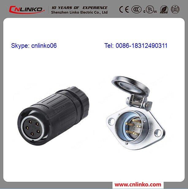 5 Pin LED Lighting Outdoor Cable Waterproof Connector
