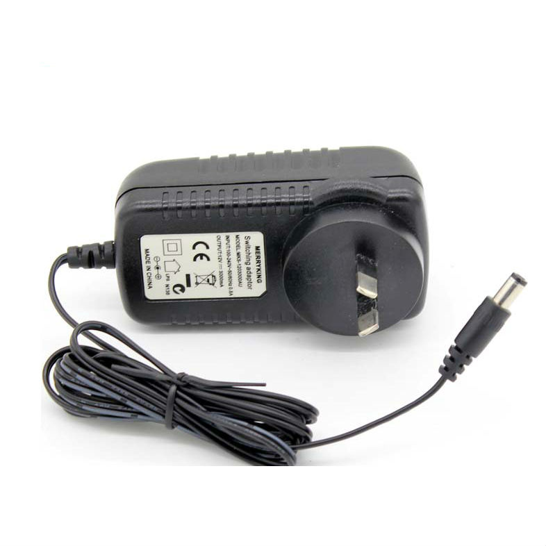 EU Us UK Plug Wall Mount 12V 2A CCTV Power Adapter