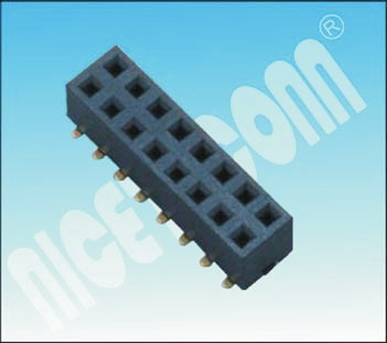 High Quality 2.54 Pitch U Type Dual Rows Female Header Connector SMT Female Header