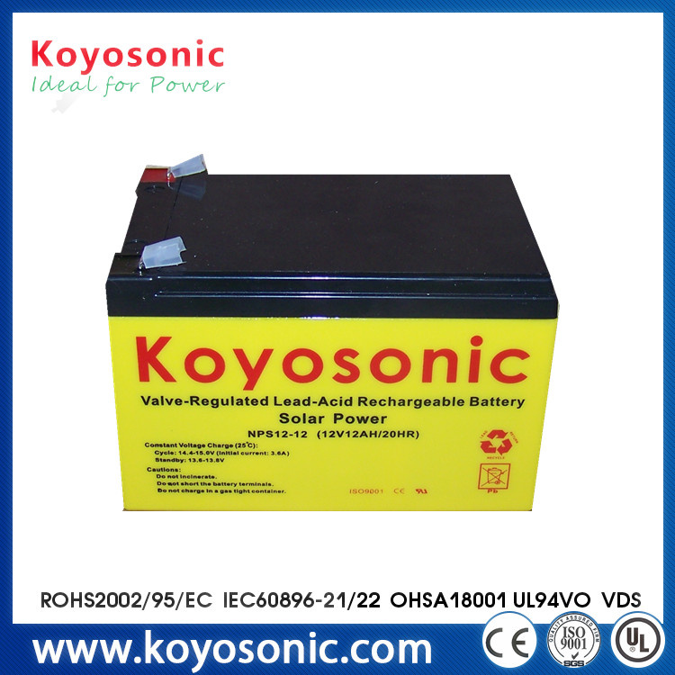 Good Quality Solar Cell Battery Solar Dry Cell Battery 12V 9ah
