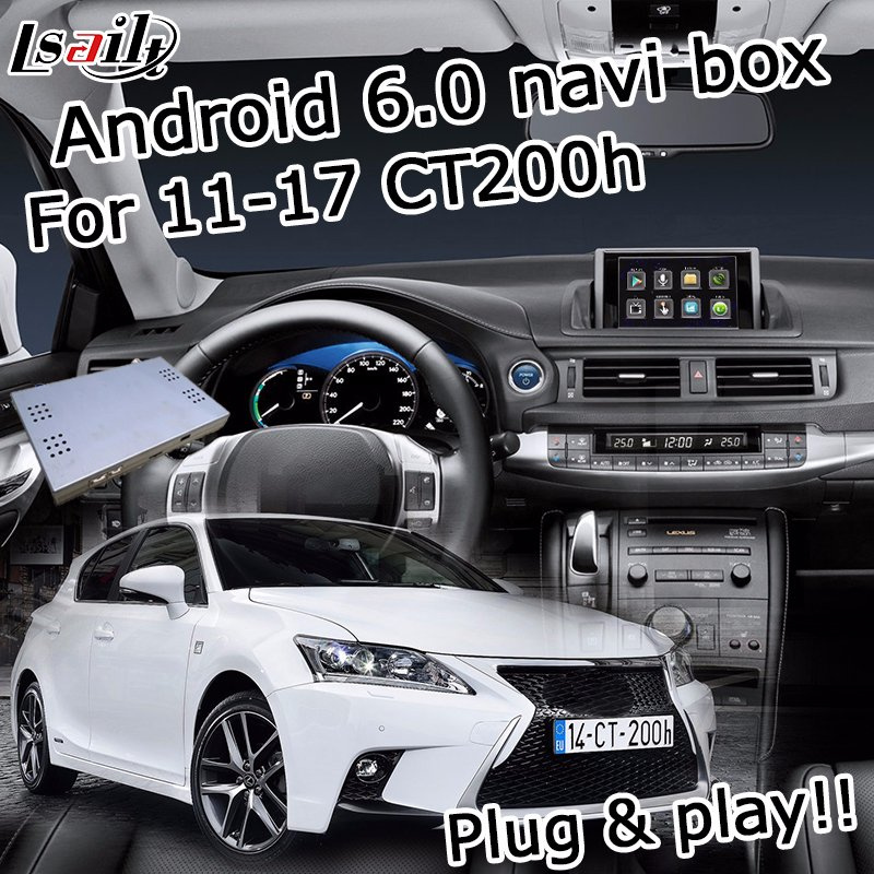 Android 6.0 Navigation Interface Box for Lexus CT200h with Rear View Touch Screen